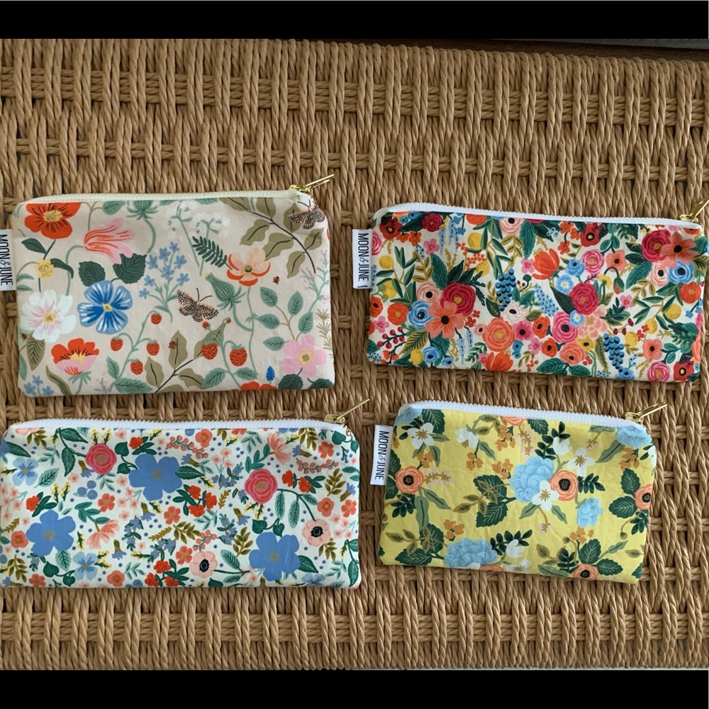 Pouches with Rifle Paper Co prints